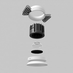 Встраиваемый светильник Maytoni Round DL058-12W2.7K-TRS-W в Урае - uray.ok-mebel.com | фото 5