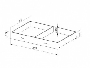 Ящик для металлических кроватей 120*190 (Венге) в Урае - uray.ok-mebel.com | фото 2