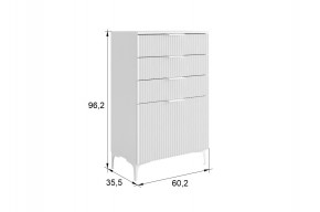 ЗЕФИР Гостиная К1 (белое дерево/белый муар) в Урае - uray.ok-mebel.com | фото 2