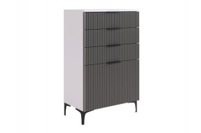 ЗЕФИР Гостиная К2 (белое дерево/черный муар) в Урае - uray.ok-mebel.com | фото 11