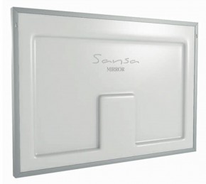 Зеркало Dream 100 alum (линза) с подсветкой Sansa (SDL1027Z) в Урае - uray.ok-mebel.com | фото 2