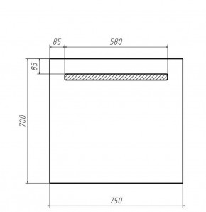 Зеркало Good Light 75 с подсветкой Домино (GL7007Z) в Урае - uray.ok-mebel.com | фото 2